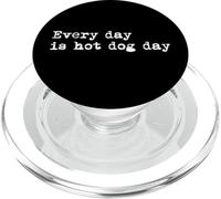 Every day is hot dog day Funny Hot Dog Minimalista PopSockets PopGrip para MagSafe