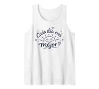 Every Day You Shine Brighter Cita edificante Positiva Camiseta sin Mangas