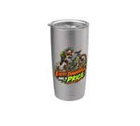 Every Downhill Has A Price subida en bici de montaña Vaso térmico de acero inoxidable de doble pared
