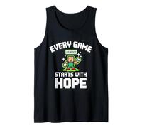 Every Game Starts With Hope Gamer Kids Pixel Camiseta sin Mangas