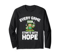 Every Game Starts With Hope Gamer Kids Pixel Manga Larga