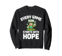 Every Game Starts With Hope Gamer Kids Pixel Sudadera