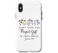 Every Good is from Above Bible God Quote James 1:17 Carcasa para iPhone X/XS