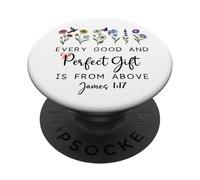 Every Good is from Above Bible God Quote James 1:17 PopSockets PopGrip Adhesivo
