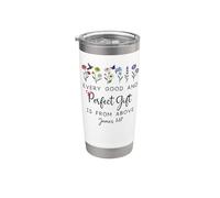 Every Good Perfect is From Above Sign Bible Verse James 1:17 Vaso térmico de acero inoxidable de doble pared