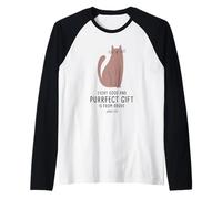 Every Good & Purrfect (Gift) is from Above - James 1:17 Cat Camiseta Manga Raglan