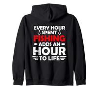 EVERY HOUR SPENT FISHING ADDS AN HOUR TO LIFE Sudadera con Capucha