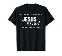 Every Knee Will Bow Jesus Is Lord Versículo de la Biblia Cristiana Camiseta