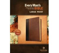 Every Man's Bible-NLT-Large Print: New Living Translation Brown & Tan