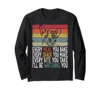 Every Meal You Bake I'll Be Watching You Dog Mom Dad Funny Manga Larga
