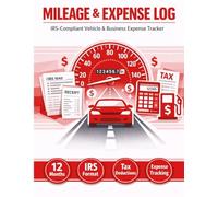 Every Mile Counts: Professional Vehicle Mileage Tracker: IRS-Compliant Driving Log for Business, Medical & Charity Trips | Tax Deduction Journal for Self-Employed & Small Business Owners