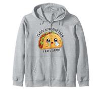 Every Now And Then I Fall Apart Cute Food Funny Llorando Taco Sudadera con Capucha