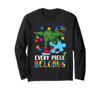Every Piece Belongs T-Rex Dinosaur Autism Awareness Manga Larga