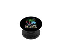 Every Piece Belongs T-Rex Dinosaur Autism Awareness PopSockets PopGrip Adhesivo