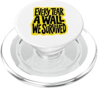Every Tear A Wall We Survived Yellow Streetwear Art PopSockets PopGrip para MagSafe