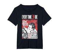 Every Time I Die - Embrace - Merch Oficial Camiseta, Mujer Tallas Grandes, Negro, 1XL Grande