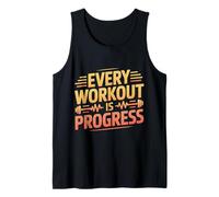Every Workout Is Progress Fitness Exercise Motivation |- Camiseta sin Mangas