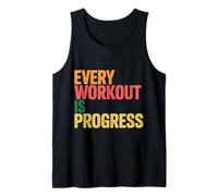 Every Workout Is Progress Fitness Exercise Motivation |- Camiseta sin Mangas