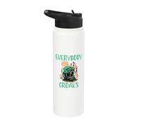 Everybody Croaks Frog Mushroom Goblinecore Art Stainless Steel Insulated Water Bottle