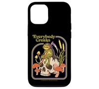 Everybody Croaks Frog Skull Mushroom Retro Funny Adult Humor Carcasa para iPhone 12/12 Pro