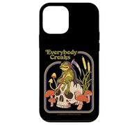Everybody Croaks Frog Skull Mushroom Retro Funny Adult Humor Carcasa para iPhone 12 mini