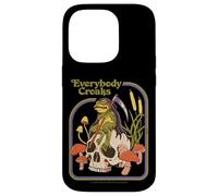Everybody Croaks Frog Skull Mushroom Retro Funny Adult Humor Carcasa para iPhone 14 Pro