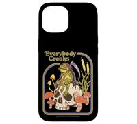 Everybody Croaks Frog Skull Mushroom Retro Funny Adult Humor Carcasa para iPhone 15