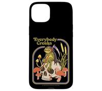Everybody Croaks Frog Skull Mushroom Retro Funny Adult Humor Carcasa para iPhone 15 Plus