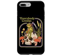 Everybody Croaks Frog Skull Mushroom Retro Funny Adult Humor Carcasa para iPhone 7 Plus/8 Plus