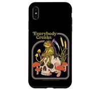 Everybody Croaks Frog Skull Mushroom Retro Funny Adult Humor Carcasa para iPhone XS Max