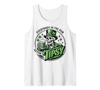 Everybody In The Pub Gettin' Tipsy Skeleton St. Patrick's Camiseta sin Mangas