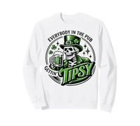 Everybody In The Pub Gettin' Tipsy Skeleton St. Patrick's Sudadera