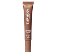 EVERYBODY LONDON Tinte labial de péptido, Ginger Glow, bálsamo labial hidratante con péptidos, ácido hialurónico y vitamina E, tinte marrón con partículas doradas