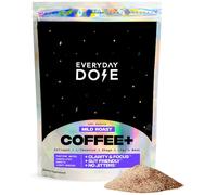 Everyday Dose Café de hongos adaptógeno prémium con colágeno alimentado con pasto, chaga, melena de león y L-teanina para un mejor enfoque, energía, digestión, piel e inmunidad, 30 porciones
