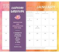 Everyday Gratitude Magnetic Wall Calendar 2026: A Magnetic Monthly Calendar for a Fridge, Wall, or Desk