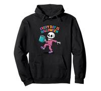 Everyday Is Halloween Dancing Skeleton Halloween para Mujer Sudadera con Capucha