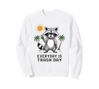 Everyday Is Trash Day Mapache Peace Sign Vibes Sudadera