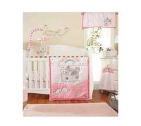 EVERYDAY KIDS Precious Moments Noahs Ark - Juego de ropa de cama para cuna de 4 piezas para ni?as