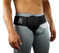 EVERYDAY MEDICAL Cinturón para hernia para hombres: soporte para hernia inguinal para hombres, correa ajustable para la cintura, soporte para la ingle, braguero para hernia posquirúrgico, negro, peque
