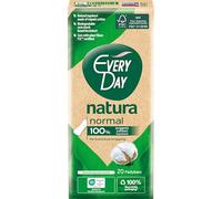 EveryDay Natura - Salvaslip normal, filtrante, 100% algodón orgánico, biodegradable, 20 unidades