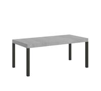Everyday Premium - Mesa extensible (90 x 90/246 cm), color gris