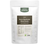 Everyday Superfood Mezcla de siete hongos orgánicos en polvo de 100 g, 7 champiñones incluyendo melena de león, adecuado para cocinar y bebidas de café