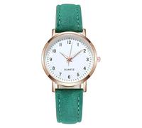Everyday Watch Fashion Sport Ms. Reloj de pulsera analógico de cuarzo con correa de acero inoxidable, verde, One Size