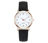 Everyday Watch Fashion Sport Ms. Reloj de pulsera analógico de cuarzo con correa de acero inoxidable, negro, One Size