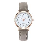 Everyday Watch Fashion Sport Ms. Reloj de pulsera analógico de cuarzo con correa de acero inoxidable, gris, One Size