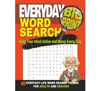 Everyday Word Search Book with Big Print: Word Searches with Large Print about Everyday Themes, Countries, Sports, and More | 8.5 x 11 Inches, 124 ... - A Great Gift for Holidays and Free Time