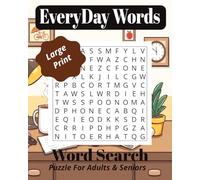 Everyday Words: Large Print Word Search Puzzle For Adults & Seniors,50+ word search puzzles, 495 Words ,Stress-free , Stimulate mind ,8x5