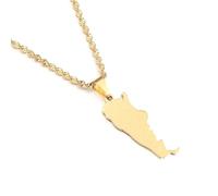 Everyiod Argentina Con Collares Pendientes Con Nombre De La Ciudad, Joyería Con Dijes De Argentina Colgante De Esmalte De Estilo Étnico Retro Cadena De 50 Cm, Collar De Suéter Patriótico Regalos