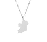 Everyiod Collares Con Colgante De Mapa De Irlanda: Collares De Mapa De Contorno Vintage, Gargantilla De Esmalte Étnico, Cadena De Clavícula, Joyería Patriótica, Accesorios Para Mujeres Y Hombres,