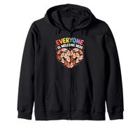 Everyone Is Welcome Here Idaho Teacher Support Diversity Sudadera con Capucha